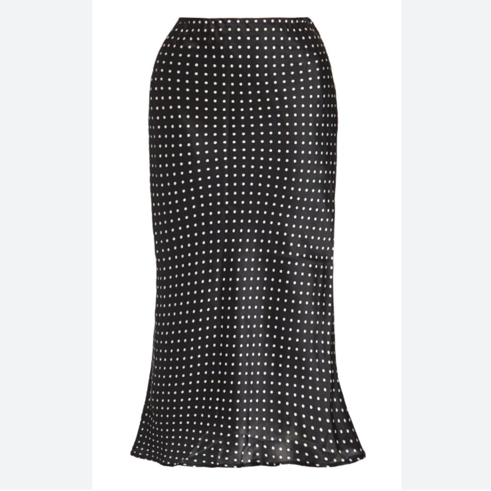 Ciao Lucia Polka Dot Silk Skirt